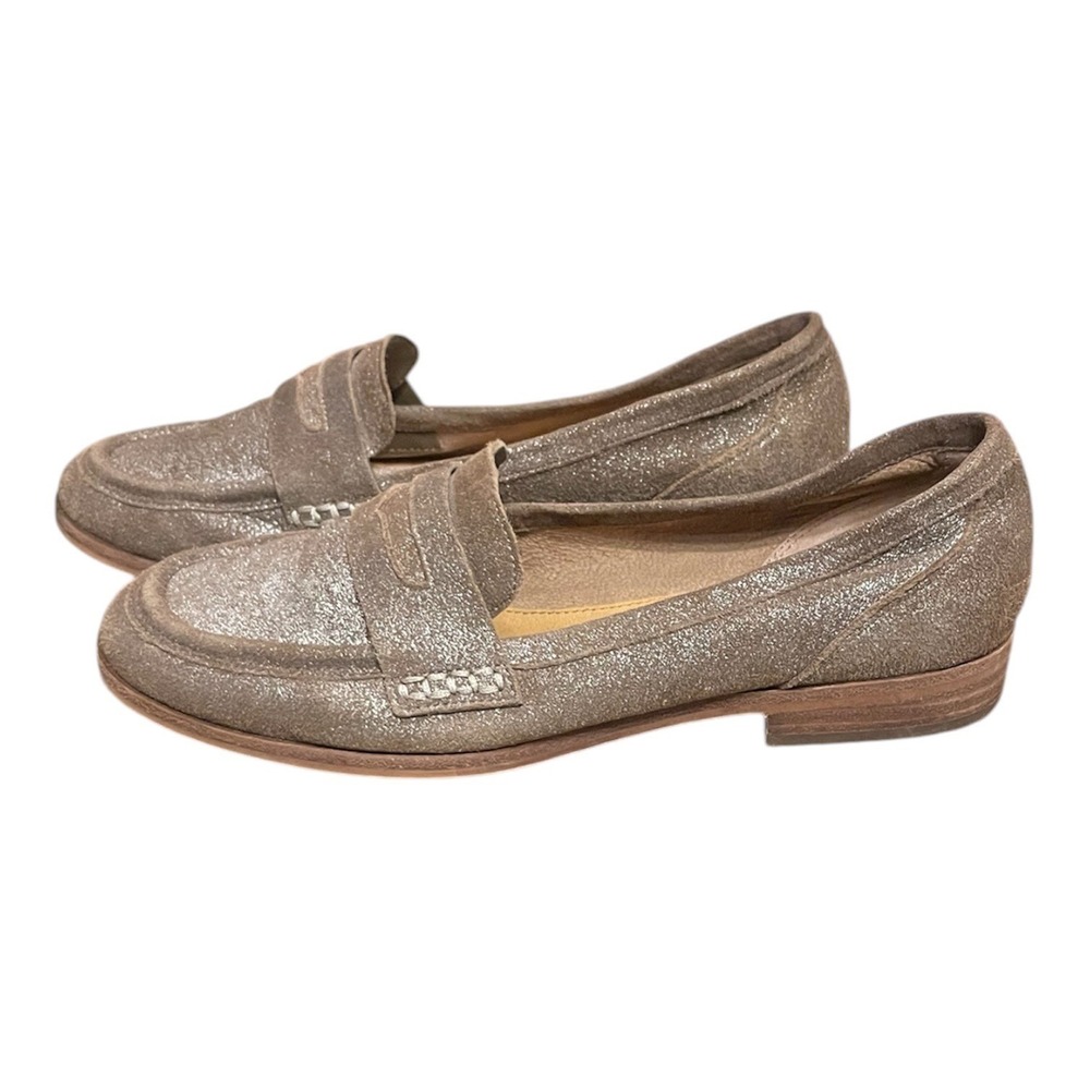 Gianni Bini Women's Gold‎ Glitter Loafer Flats Size 7M